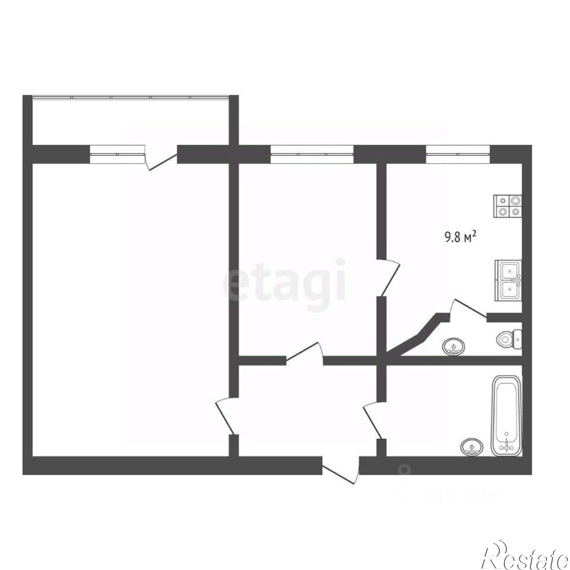 Купить квартиру за 6 200 000 рублей на городской округ Липецк