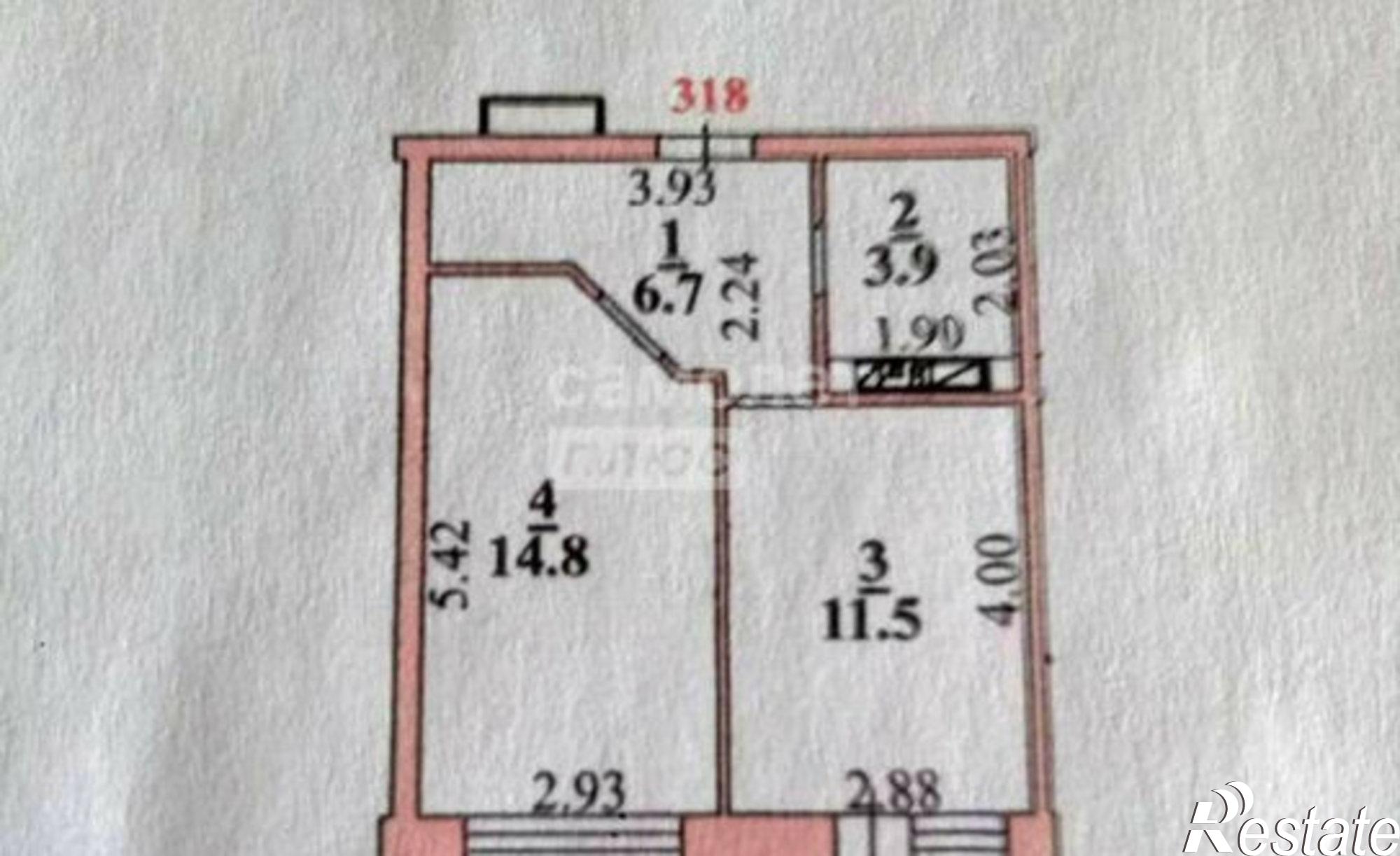Купить квартиру за 4 430 000 рублей на Елецкое шоссе, 7