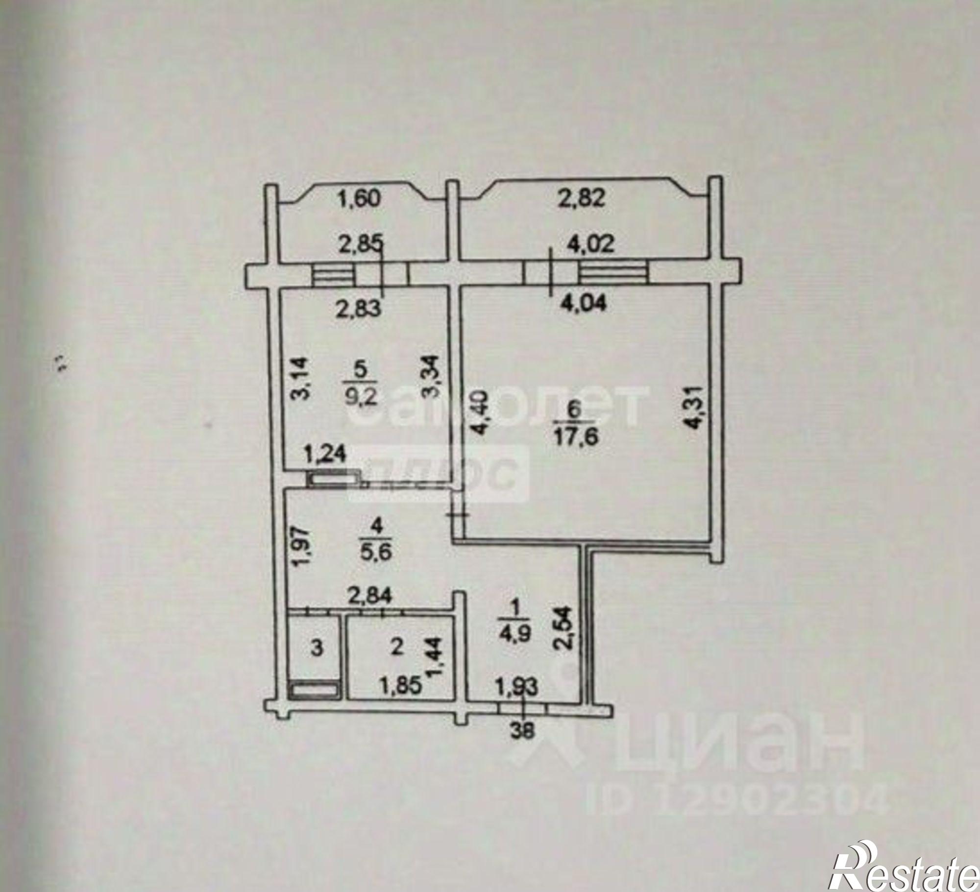 Купить квартиру за 4 290 000 рублей на Липецк г., Октябрьский