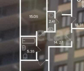 3-комн, 95кв м, этаж 17/25 ул Карьерная, 3