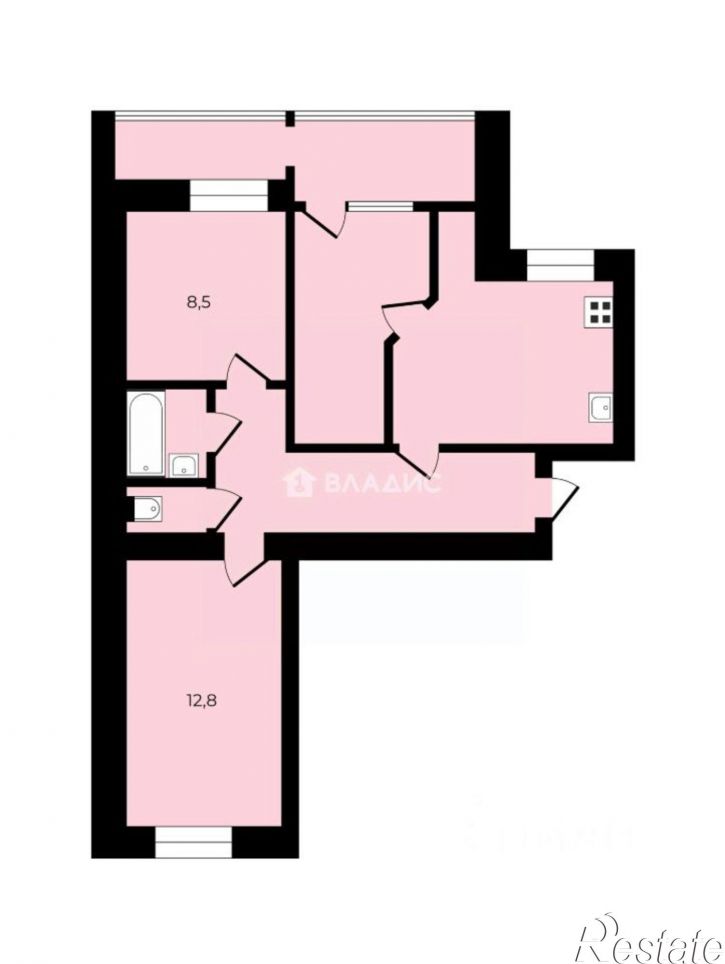 3-комн квартира Липецк, площадь Победы, 3А
